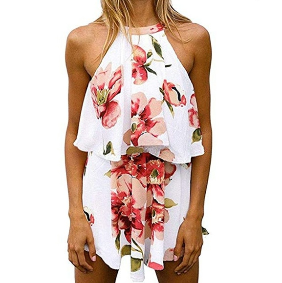 Sexy Floral Romper - Picture 2 of 2